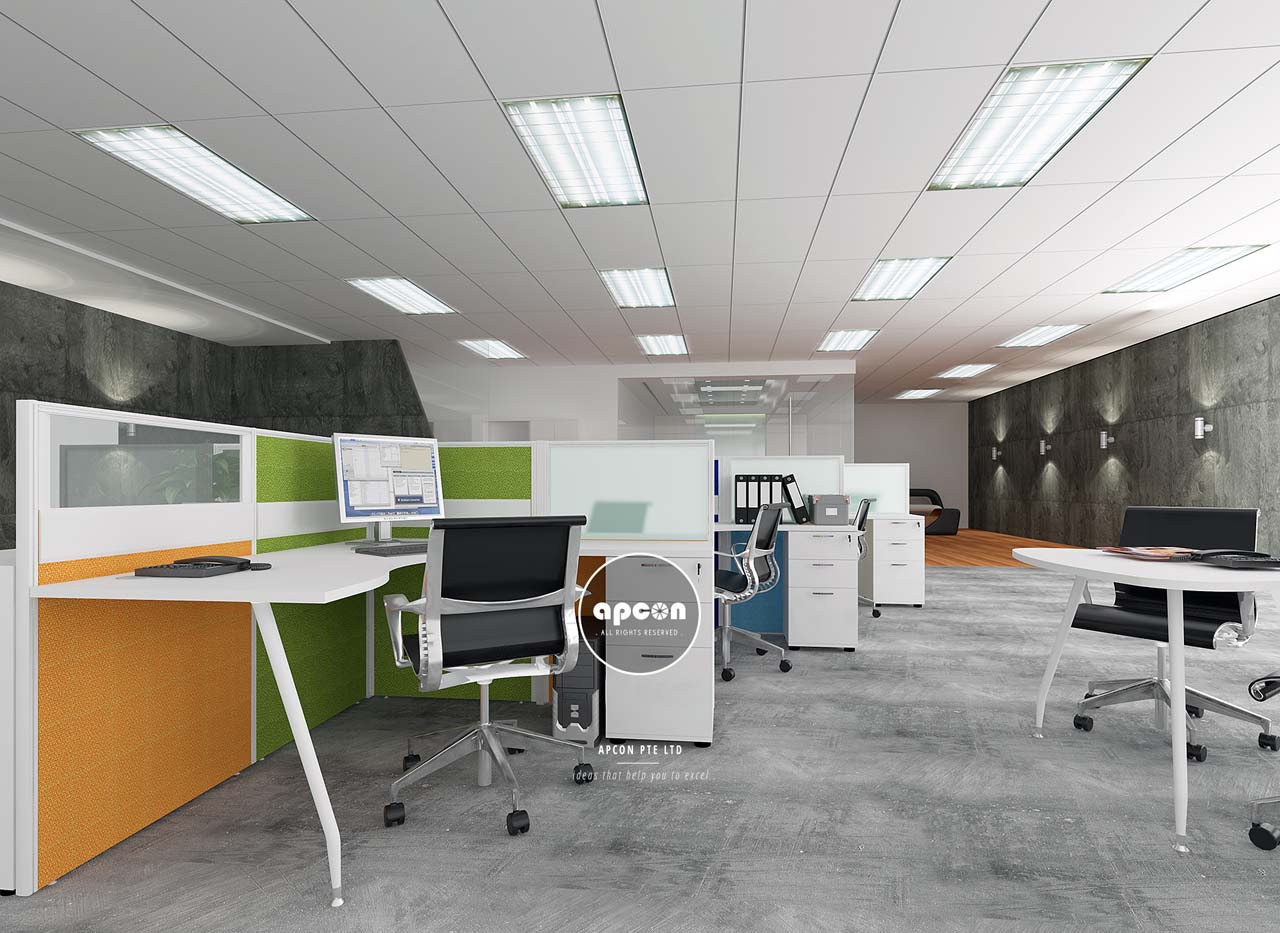 Office Interior Design Singapore - Office Furniture - XLIM L Cluster