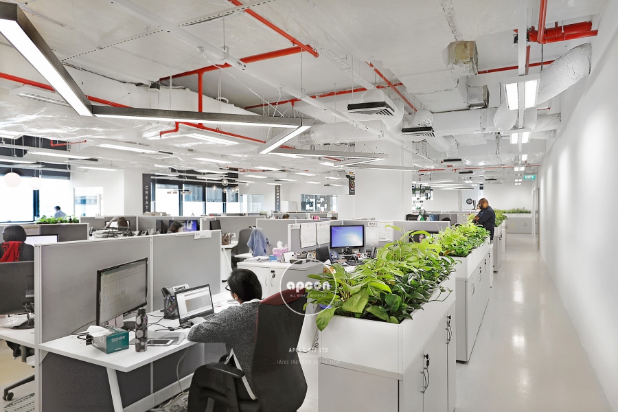 AETN Apcon Office Interior design singapore - Walkway 5