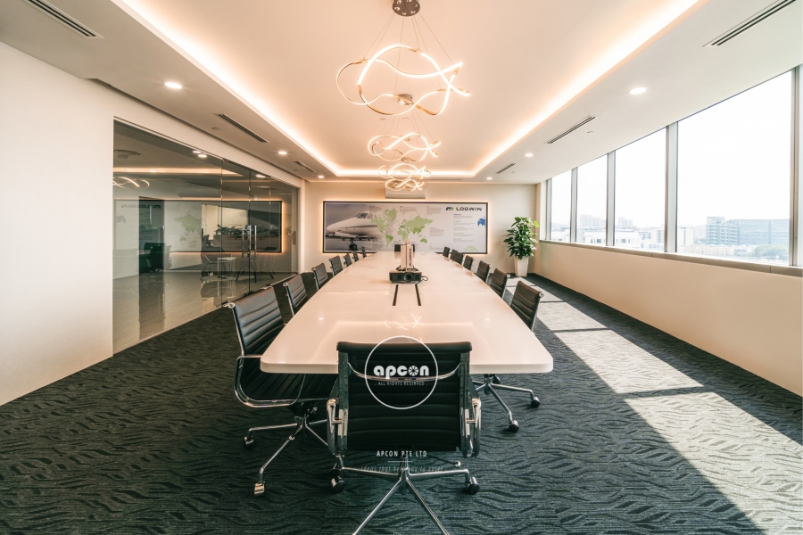 Singapore Office Interior Design-Asia Square Tower-Logwin-Conference Room