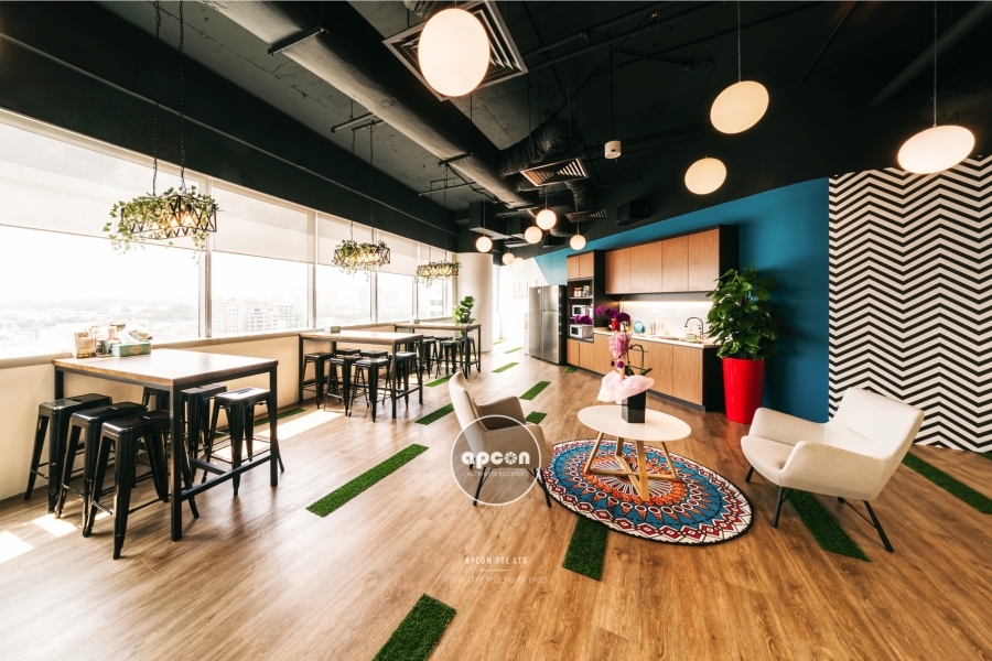 Singapore Office Interior Design-Asia Square Tower-Logwin-Pantry