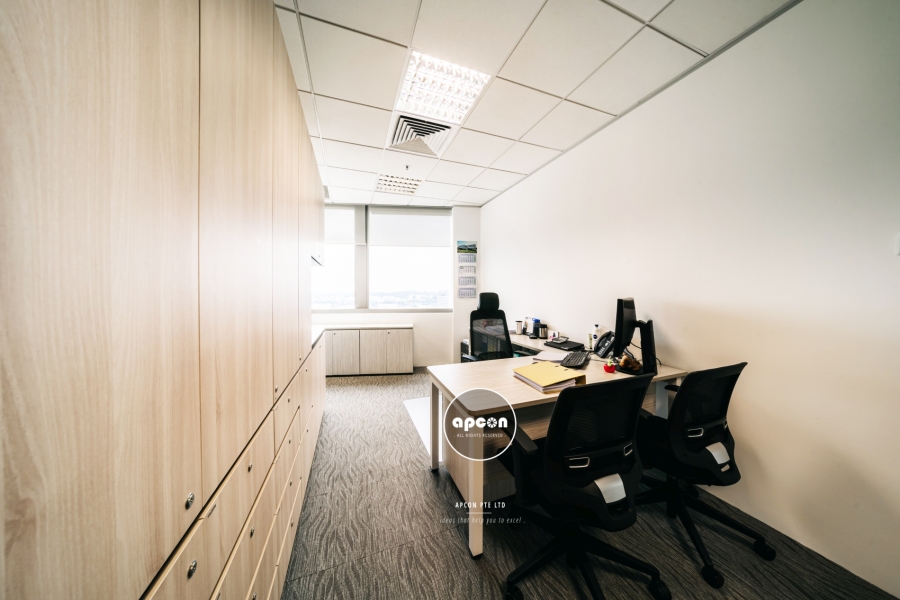 Singapore Office Interior Design-Asia Square Tower-Logwin-Regional Director PA Room