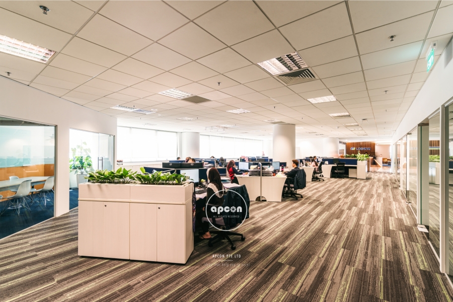 Singapore Office Interior Design-Asia Square Tower-Logwin-Workstation 1