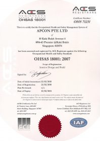 OHSAS 18001-2007 Certificate Image